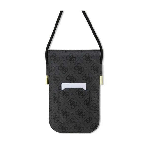 Guess 4G Metal Script Logo - Phone crossbody bag (black)