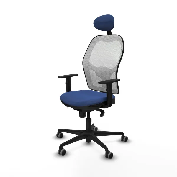 Office Chair with Headrest Jorquera Piqueras y Crespo 1D036G1 Navy Blue