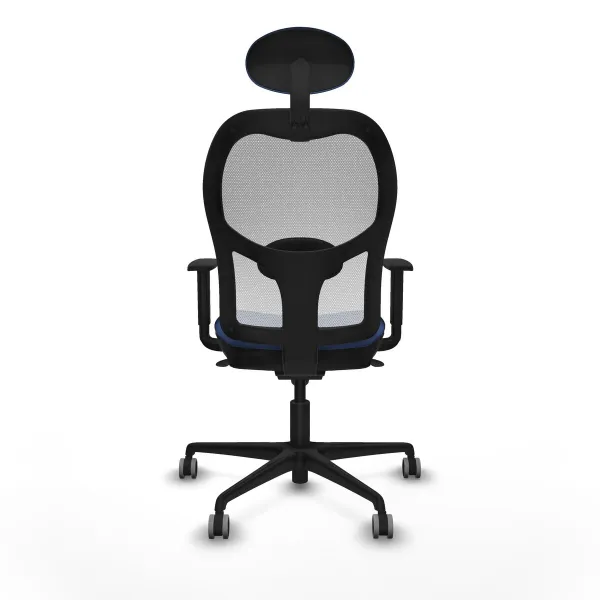 Office Chair with Headrest Jorquera Piqueras y Crespo 1D036G1 Navy Blue