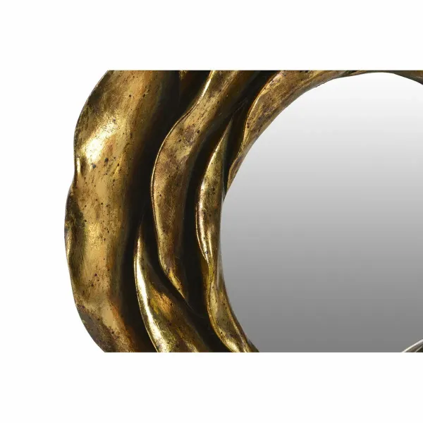 Wall mirror DKD Home Decor Mirror Golden Resin (41 x 5 x 41 cm)