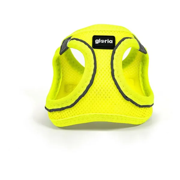 Dog Harness Gloria Air Mesh Trek Star Yellow Size XXXS (18-20 cm)