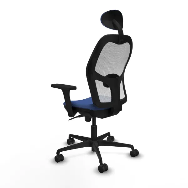Office Chair with Headrest Piqueras y Crespo 3D036N1 Navy Blue