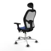 Office Chair with Headrest Piqueras y Crespo 3D086G1 Navy Blue