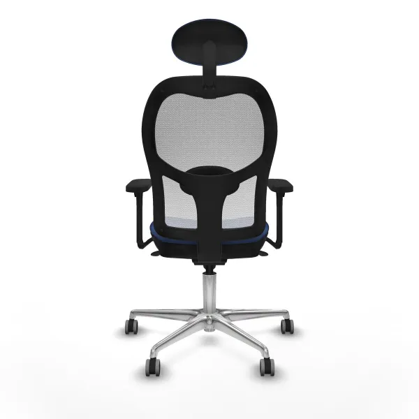 Office Chair with Headrest Piqueras y Crespo 3D086G1 Navy Blue