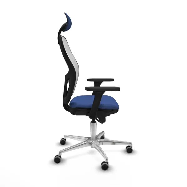 Office Chair with Headrest Piqueras y Crespo 3D086G1 Navy Blue