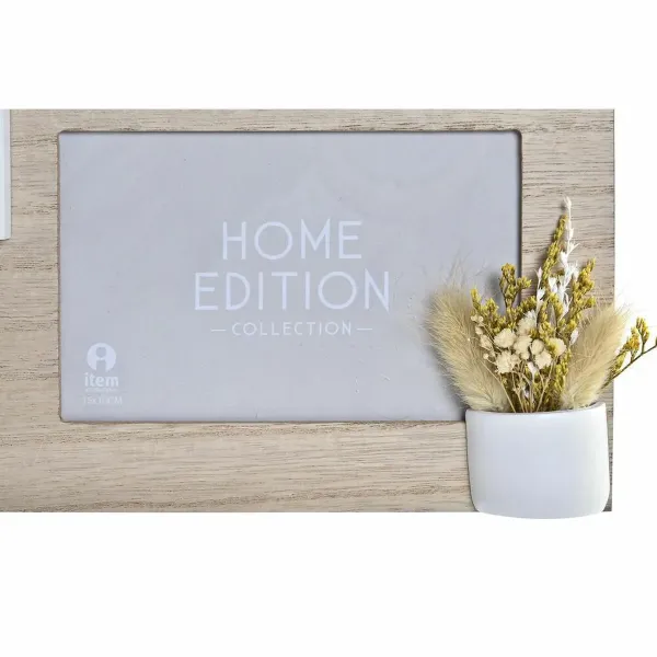 Photo frame DKD Home Decor Wood 39 x 3 x 41 cm Natural Plant (2 Units)