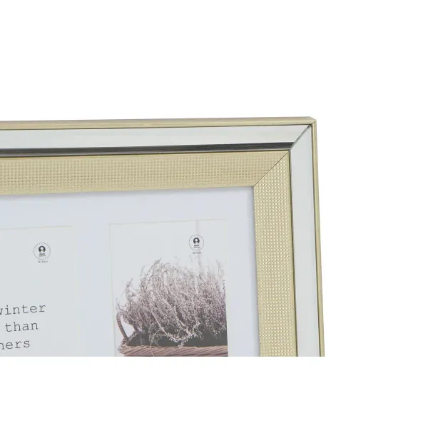 Photo frame DKD Home Decor Crystal polystyrene Golden Silver Traditional 47 x 2 x 29 cm (2 Units)