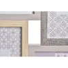 Photo frame DKD Home Decor Grey Natural Wood Crystal Classic Boho 45 x 2 x 28 cm