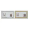 Photo frame DKD Home Decor Luxury Golden Silver Crystal polystyrene Traditional 46,5 x 2 x 28,5 cm (2 Units)