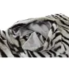 Blanket DKD Home Decor Wild 130 x 170 x 2 cm Black Grey White Colonial