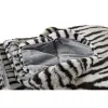 Blanket DKD Home Decor White Black Grey Colonial Wild 150 x 200 x 2 cm