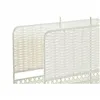 Magazine rack DKD Home Decor White Natural Metal wicker Boho 36,5 x 15 x 41 cm