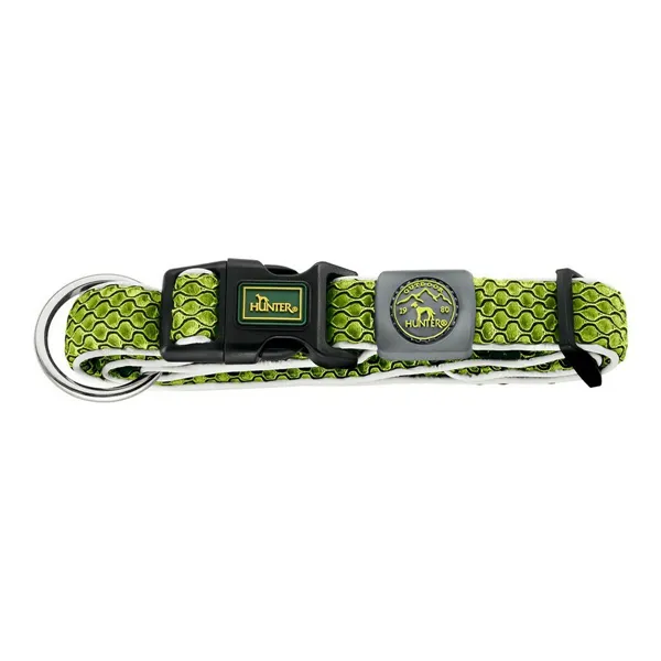 Dog collar Hunter Plus Thread Size XL Lime (45-70 cm)