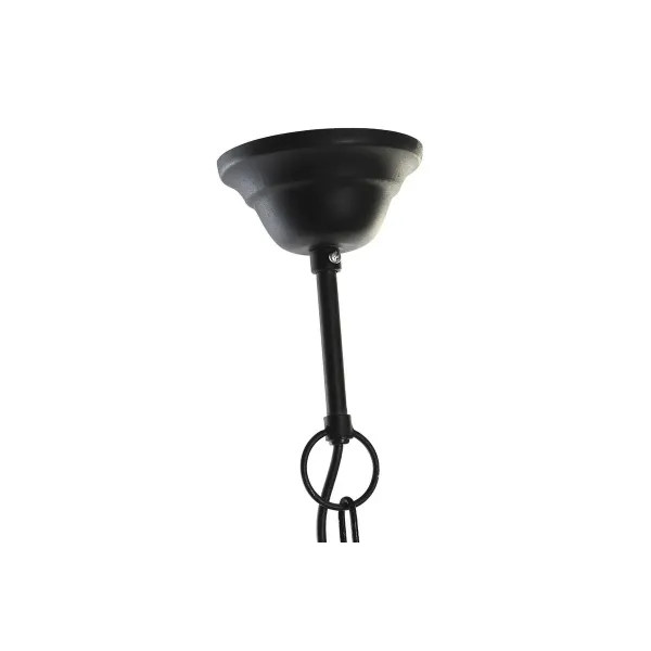 Ceiling Light DKD Home Decor Natural Black Metal Wood 50 W 36 x 36 x 40 cm