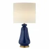 Desk lamp DKD Home Decor Beige Navy Blue Porcelain 35 x 35 x 64 cm