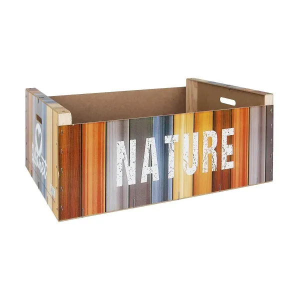 Storage Box Confortime Nature Wood (58 x 39 x 21 cm)