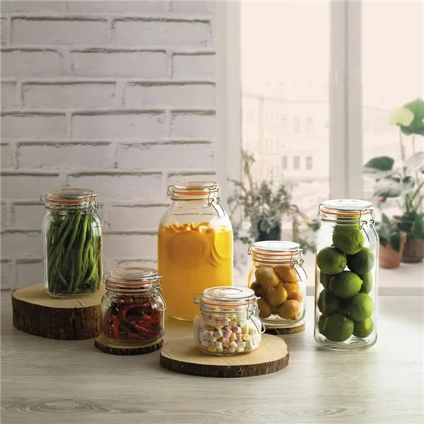 Glass Jar Quid New Canette Transparent Glass (1L) (Pack 6x)