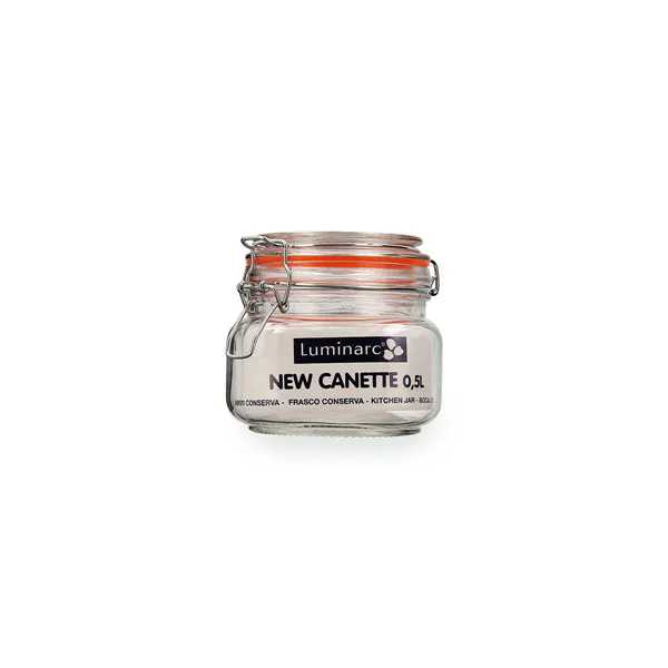 Glass Jar Quid New Canette Transparent Glass (0,5L) (Pack 6x)