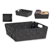 Basket Black Cloth 23 x 8 x 27 cm