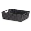 Basket Black Cloth 23 x 8 x 27 cm