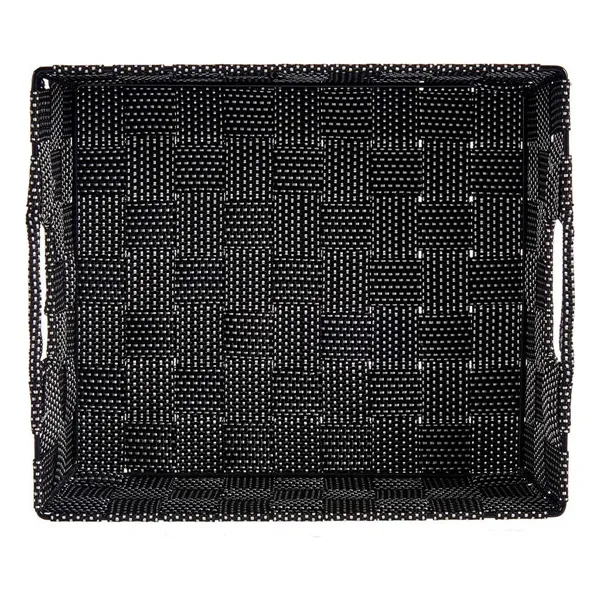 Basket Black Cloth 23 x 8 x 27 cm