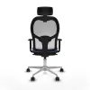 Office Chair with Headrest Piqueras y Crespo 1D086N2 Light Blue