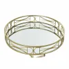 Console DKD Home Decor Golden Metal Mirror 48,5 x 48,5 x 58,5 cm (2 Units)