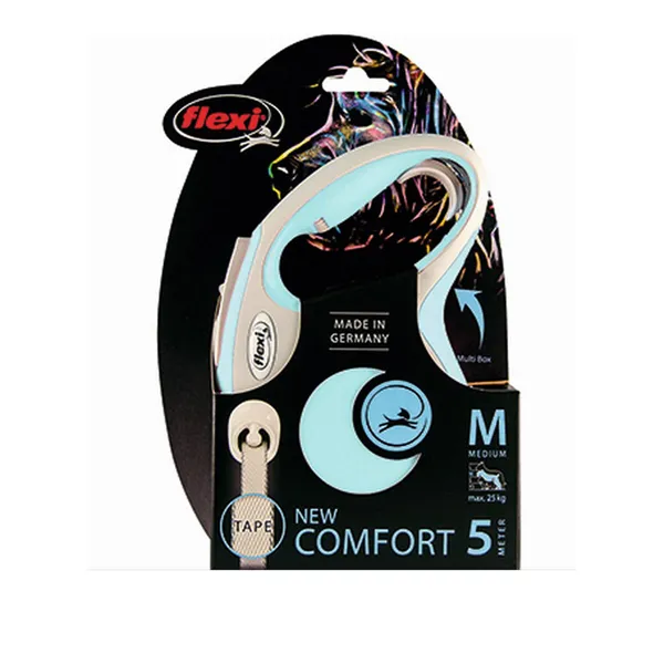 Dog Lead Flexi New Comfort M Blue (5 m)