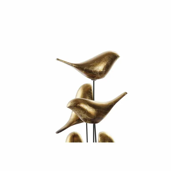 Decorative Figure DKD Home Decor Crystal Resin Birds (17 x 17 x 32 cm)