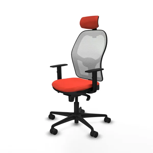 Office Chair with Headrest Piqueras y Crespo 1D036N2 Dark Orange