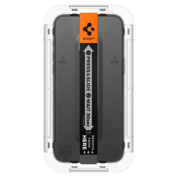 Spigen GLAS.TR EZ FIT FC - Tempered Glass for iPhone 15 Pro Max (Black Frame)