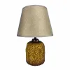 Desk lamp Versa Hosto Yellow Ceramic Textile (22,5 x 33 x 12,5 cm)