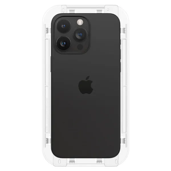 Spigen GLAS.TR EZ FIT FC - Tempered Glass for iPhone 15 Pro Max (Black Frame)