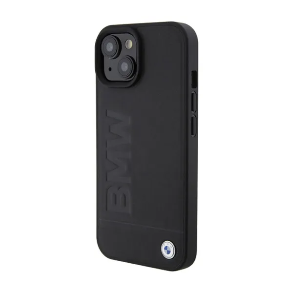 BMW Leather Hot Stamp MagSafe - Case for iPhone 15 Plus (black)