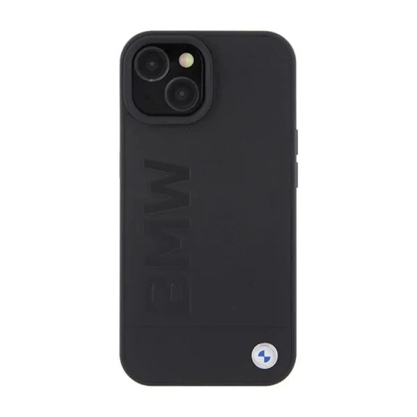 BMW Leather Hot Stamp MagSafe - Case for iPhone 15 Plus (black)