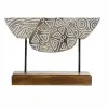 Decorative Figure DKD Home Decor White Brown Abstract 40 x 10 x 51 cm