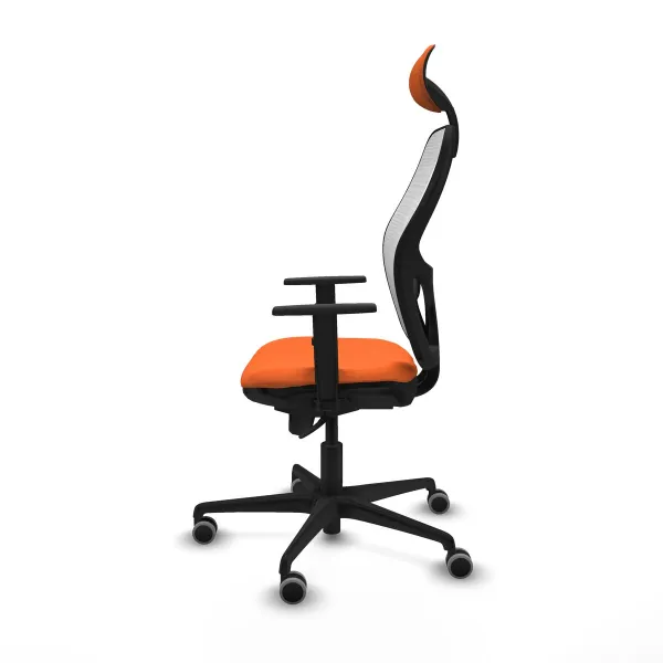 Office Chair with Headrest Jorquera Piqueras y Crespo 1D036G1 Orange