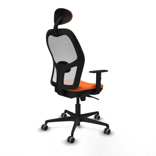 Office Chair with Headrest Jorquera Piqueras y Crespo 1D036G1 Orange