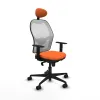 Office Chair with Headrest Jorquera Piqueras y Crespo 1D036N1 Orange