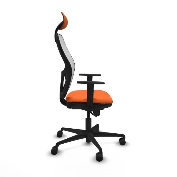Office Chair with Headrest Jorquera Piqueras y Crespo 1D036N1 Orange