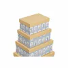 Set of Stackable Organising Boxes DKD Home Decor animals Blue Cardboard (43,5 x 33,5 x 15,5 cm)