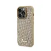 Guess Disco Metal Script - Case for iPhone 15 Pro (Gold)