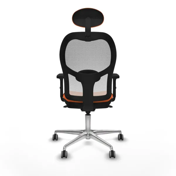 Office Chair with Headrest Piqueras y Crespo 2D086G1 Orange