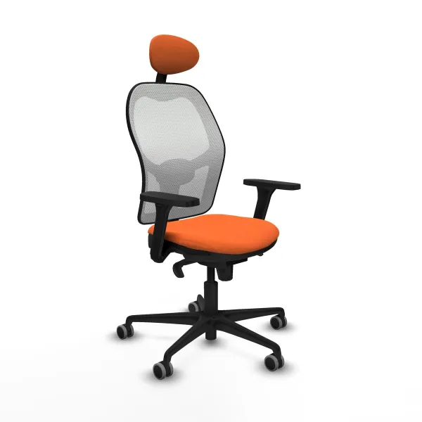 Ofiso kėdė su atrama galvai Piqueras y Crespo 3D036G1 Oranžinė