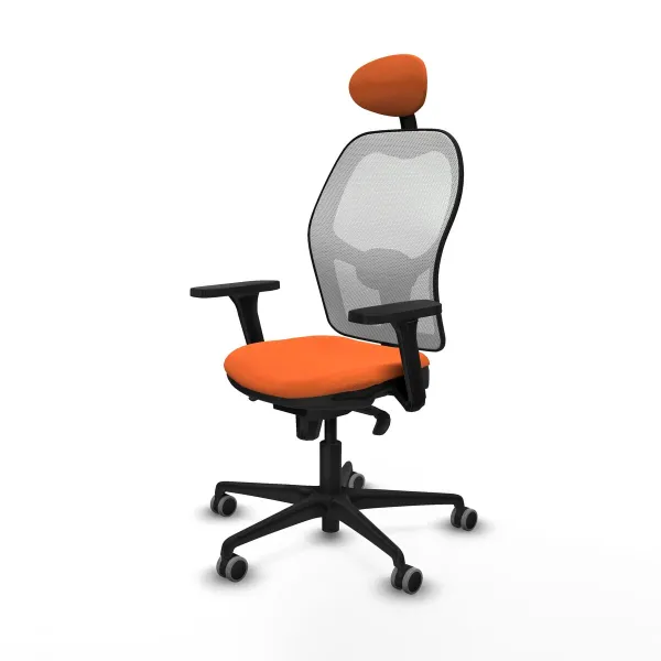 Ofiso kėdė su atrama galvai Piqueras y Crespo 3D036G1 Oranžinė