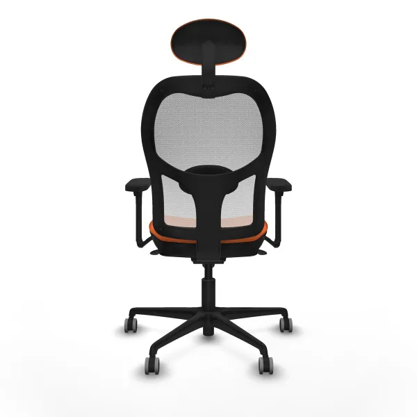 Ofiso kėdė su atrama galvai Piqueras y Crespo 3D036G1 Oranžinė