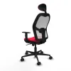 Office Chair with Headrest Jorquera Piqueras y Crespo 1D036N1 Red