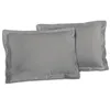 Pillowcase Lovely Home 100% cotton Light grey 50 x 70 cm