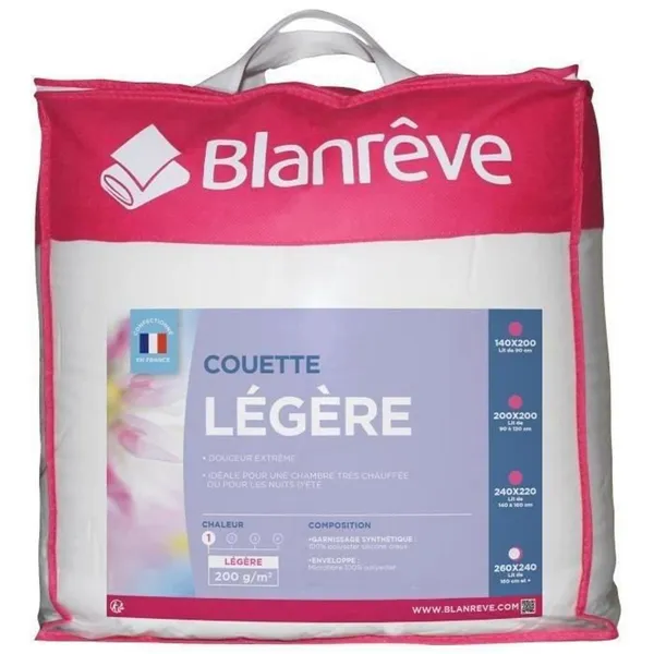 Duvet Blanreve Light Microfibre White 200 g/m² 240 x 260 cm