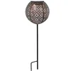 Solar lamp Galix Retro Metal 15 x 45 cm Decoration